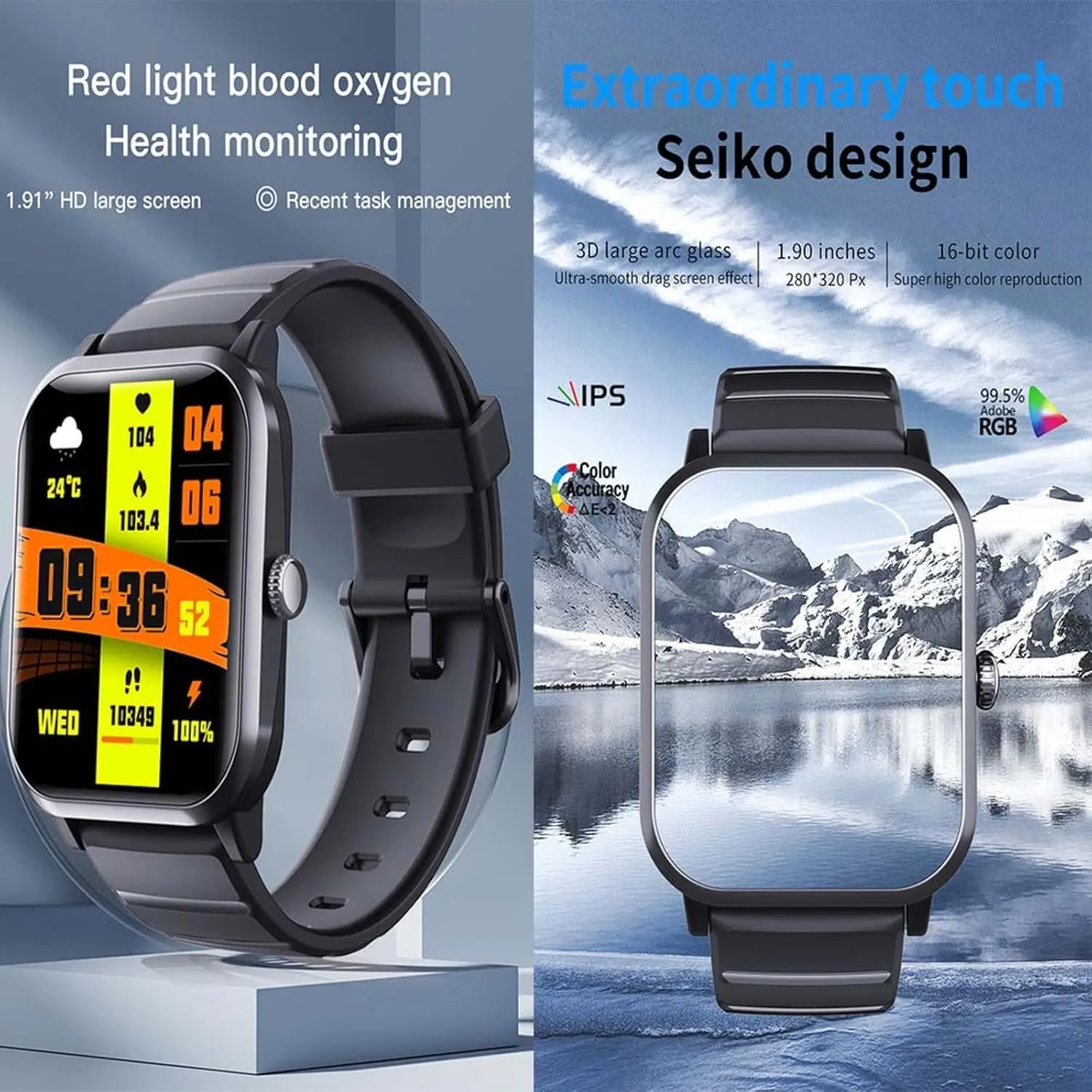 palimpsest awkward eggshell dedicate firing Smart Watches for Women Sleep Tracker Festive Gift F330627$Blue 2025 Smart Watch - Watch That Monitors Bp 1.9" 