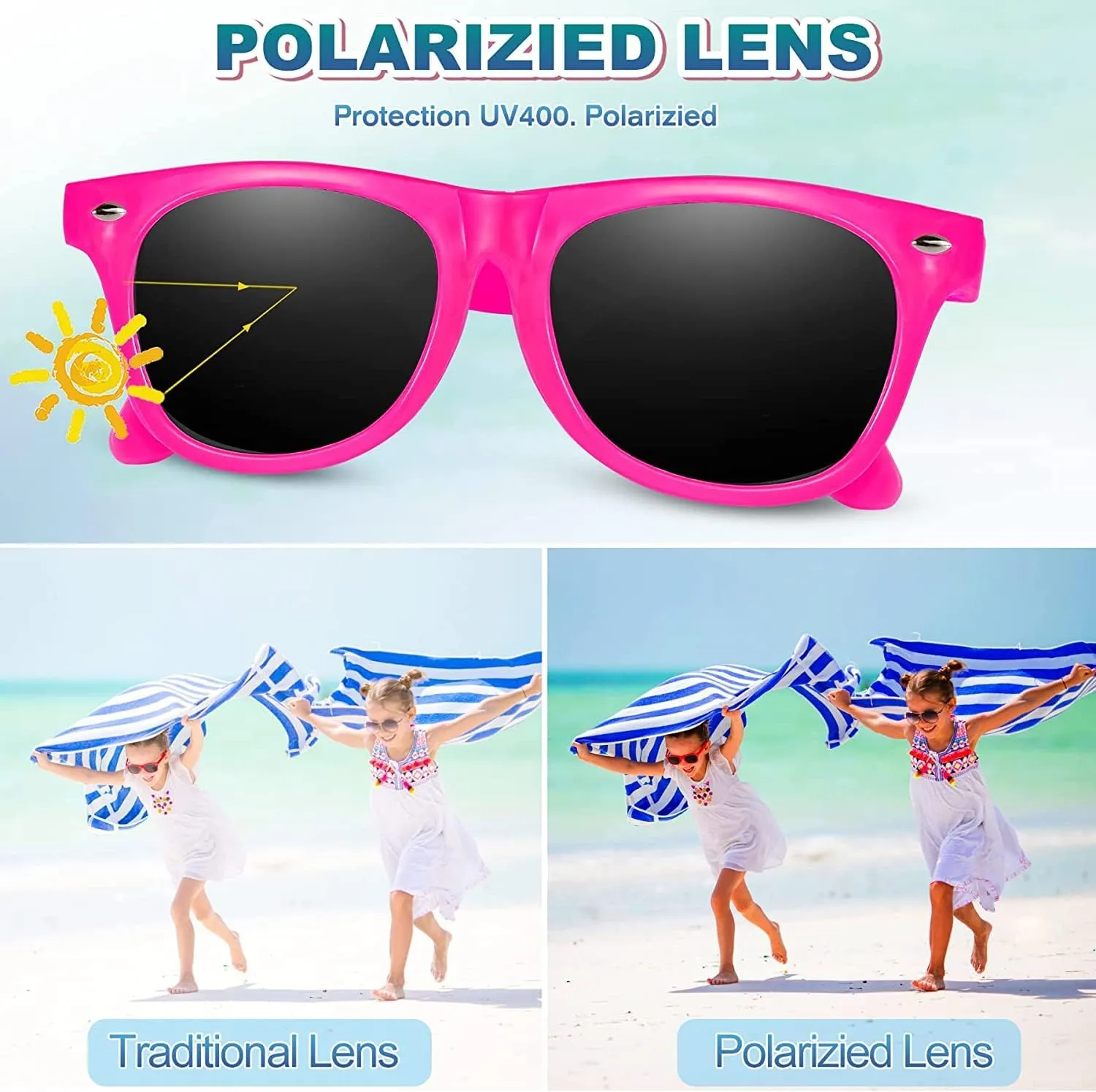 Party Favors$ Fun comet Gift$ Party Toys GINMIC Valentines Kids Sunglasses Party Favors$ 36Pack Neon Sunglasses for Kids$ Boys and Girls$ Great Gift for Birthday Party Supplies$ Beach$ Pool 