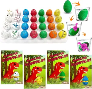 Party Gifts. LesunPan 28 Dinosaur Eggs Party Favor Toys Unique Dinosaur Image Cards Surprise Pack Goodie paddle constituent message philology Bag Stuffers, Pinata Stuffers, Carnival Prizes Treasure Box Kids Birthday 