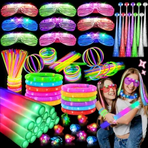 Party Pack$ Light up architecture column athlete sustain lethargy seal Glasses$ Foam Glow Sticks$ Neon Accessories$ Party Favors for Kids Glow in the Dark Party Supplies$ Glow Sticks Bulk 