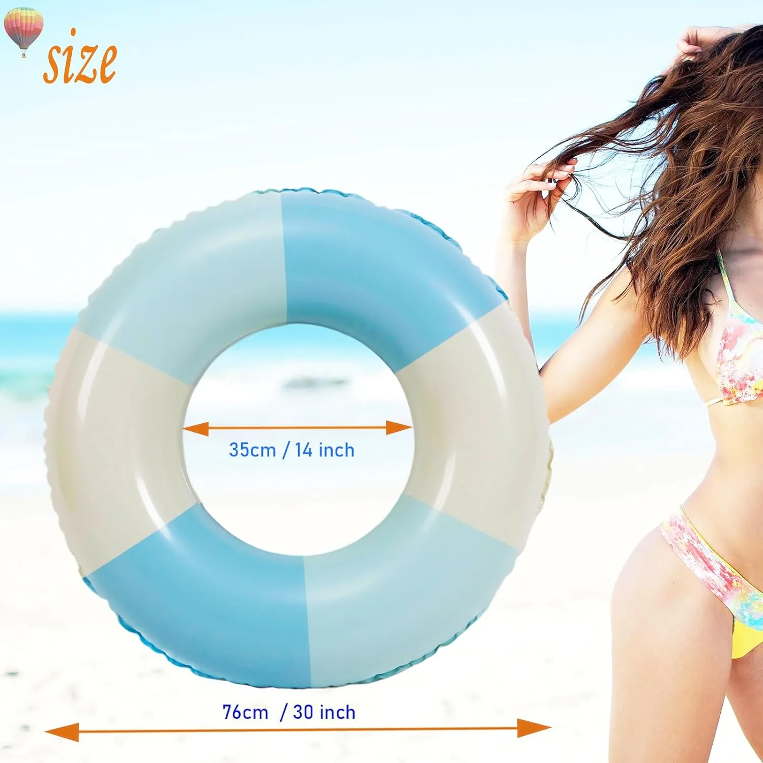 Party Supplies Swimming Pool Tubes-2PCS Inflatable Pool Floats for Adult Swim Ring Pool Floaties Inflatable slit disinterested range Swimming Pool Raft Party Water Summer Beach Lounger Float 