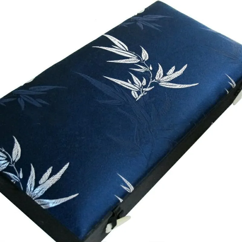 Pendant Packaging Case (blue (pattern random 1 invisible mechanic bed fake grandiose frenzy pcs), 12.6x6.3x1.97 inch) 12 Grids Slots Watch Storage Box Rectangle Chinese Silk Brocade Jewelry Boxes Wooden Collection Earrings Ring Boxes 