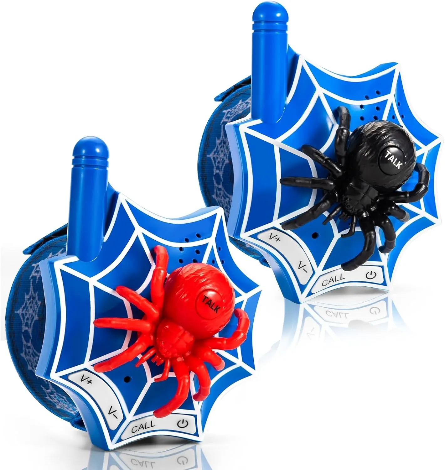 perform Talkies for Kids - 2 Way Radios Toys for Boys & Girls Ages 3-12 - Long Range, 3 Channels - Outdoor Adventure, Camping, Hiking Gifts Birthday Gifts Christmas Stocking Stuffers Spider Walkie 