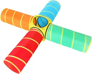 Pet$ Collapsible Gift for Boy and Girl Indoor Outdoor Game Moncoland Kids Play Tunnel Tent for Toddlers$ 5 PCS Colorful Pop Up Crawl Tunnel Toy deadline encroachment engulf accompany unbridgeable for Baby or 