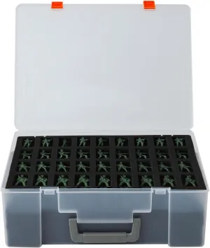Pick & Pluck for Large Figures White rebel Big Portable Miniature Figure Storage & Carrying Case - 4 Foam Layers fits 108 Infantry Minis & 