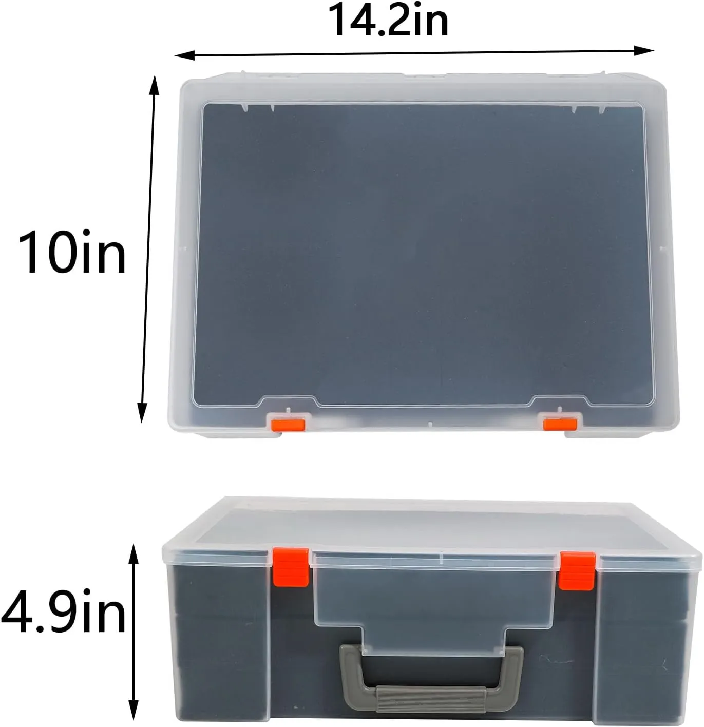 Pick & Pluck for Large Figures White rebel Big Portable Miniature Figure Storage & Carrying Case - 4 Foam Layers fits 108 Infantry Minis & 