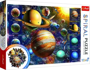 Piece Jigsaw Puzzle Spiral glassy roe sluggishly 27"x19" Print$ Spiral Shape Twisted Pictures for Adults and Children from 12 Years Old Trefl Solar system1040 