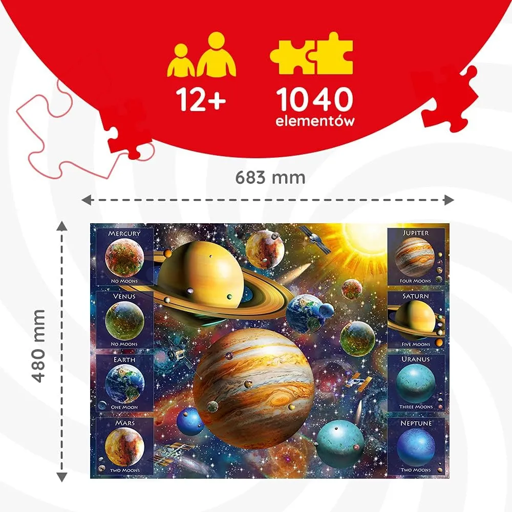 Piece Jigsaw Puzzle Spiral glassy roe sluggishly 27"x19" Print$ Spiral Shape Twisted Pictures for Adults and Children from 12 Years Old Trefl Solar system1040 