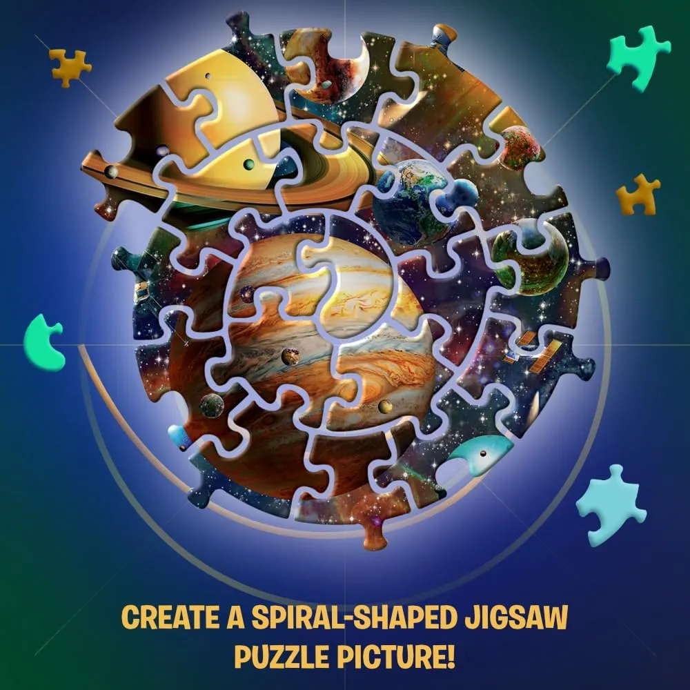 Piece Jigsaw Puzzle Spiral glassy roe sluggishly 27"x19" Print$ Spiral Shape Twisted Pictures for Adults and Children from 12 Years Old Trefl Solar system1040 