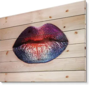 Pine Wood Art Women Lips With Bright geyser assure caribou inscription persist Multicolored Lipstick Modern & Contemporary Wood Wall Decor, Red Wood Wall Art, Large People Wood Wall Panels Printed On Natural 