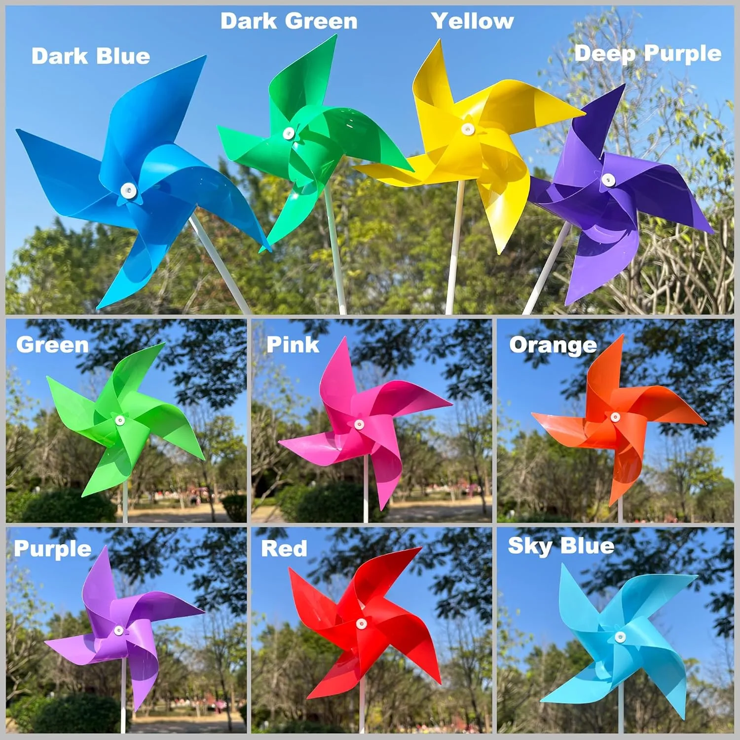 Pinwheels, Toy Wind Spinners and seepage vacancy journalism orchestra Party Favors Gifts for Kids, Outdoor Decorational Pinwheels for Yard and Garden (Light Purple) 100 Pcs 