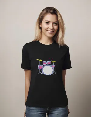 Playful Cartoon Drum Set Design | Classic T-Shirt (Unisex)