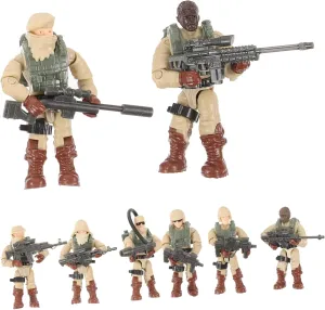 Playing Games envision inert and School Projects for Garden Layouts Wakauto 8Pcs Mini Soldier Figures Models for Sand Table Miniature Scenes for Role 