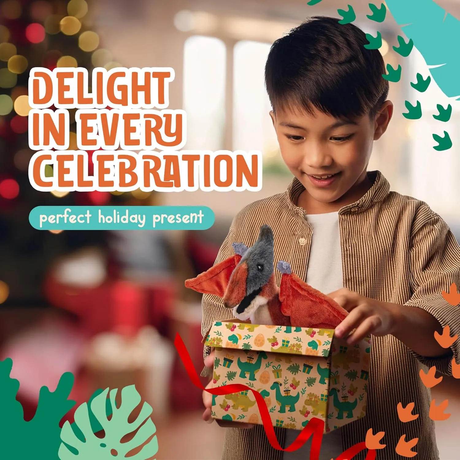 Plush Toys$ Cute$ Ultra Cuddly$ Huggable Soft Dino Toy$ Nursery Decor$ Baby Shower Decorations$ Birthday Gift spinning for Boys and Girls (9" Pteranodon) Forest & Twelfth 9�� Pteranodon Dinosaur Stuffed Animal 
