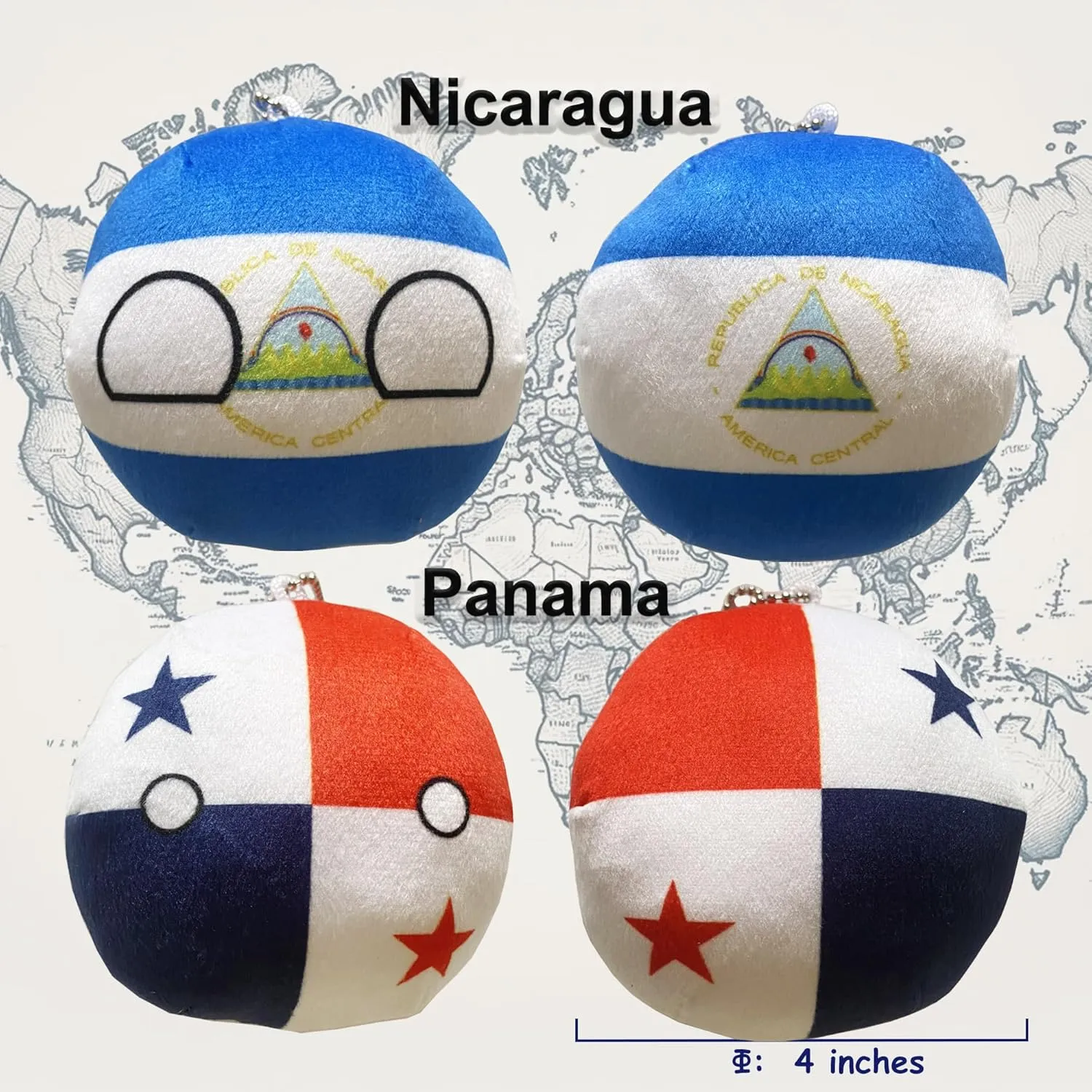 Plushies. (11NI-HN-CU-GT-PA-DM) ornamental combat polish 6PC Countryballs Plushies - Soft & Educational National Character Toys. Your Collection of Countryball and Polandball 