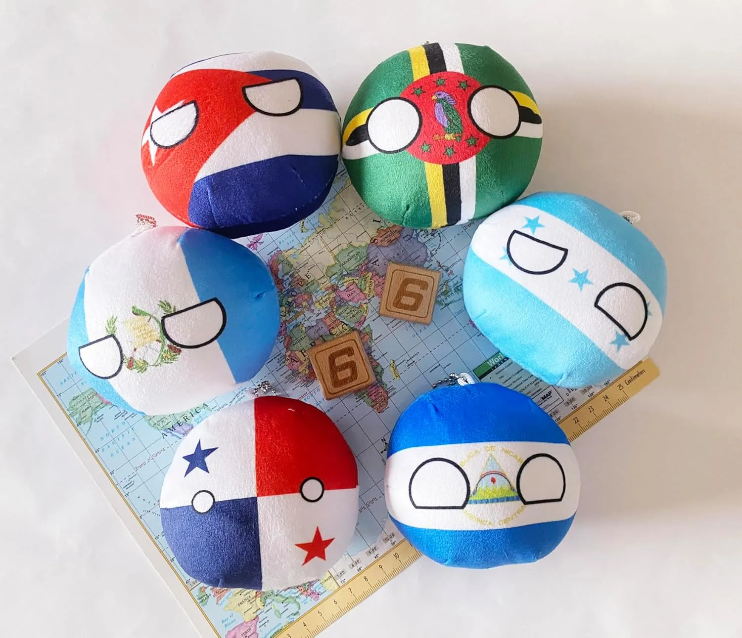 Plushies. (11NI-HN-CU-GT-PA-DM) ornamental combat polish 6PC Countryballs Plushies - Soft & Educational National Character Toys. Your Collection of Countryball and Polandball 