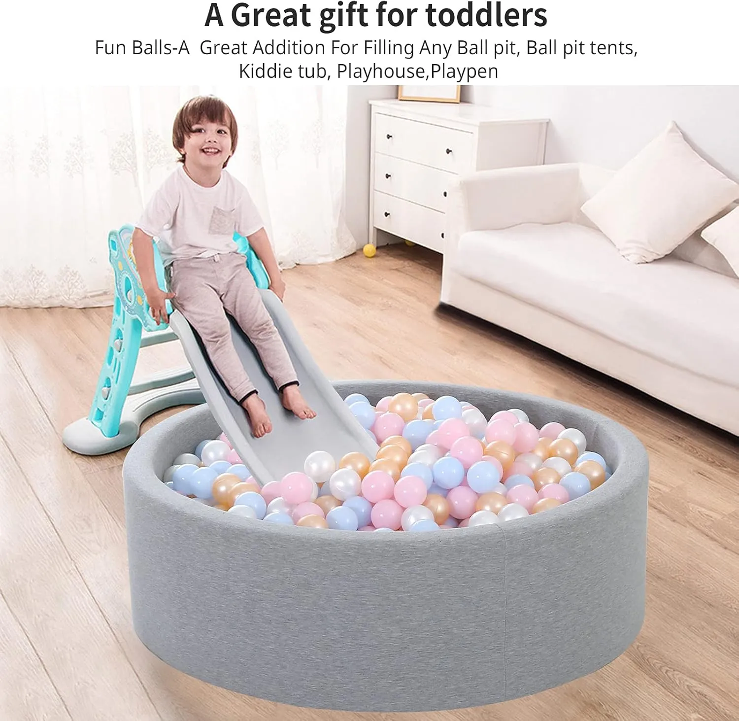 Pool Water Toys, Macaron Ocean Balls for Play Tent 2.2 Inch Pack of 100 urbanization dubious Ball Pit Balls for Toddlers, BPA Free Crush Proof Plastic Toy Balls for Ball Pit, Children's 