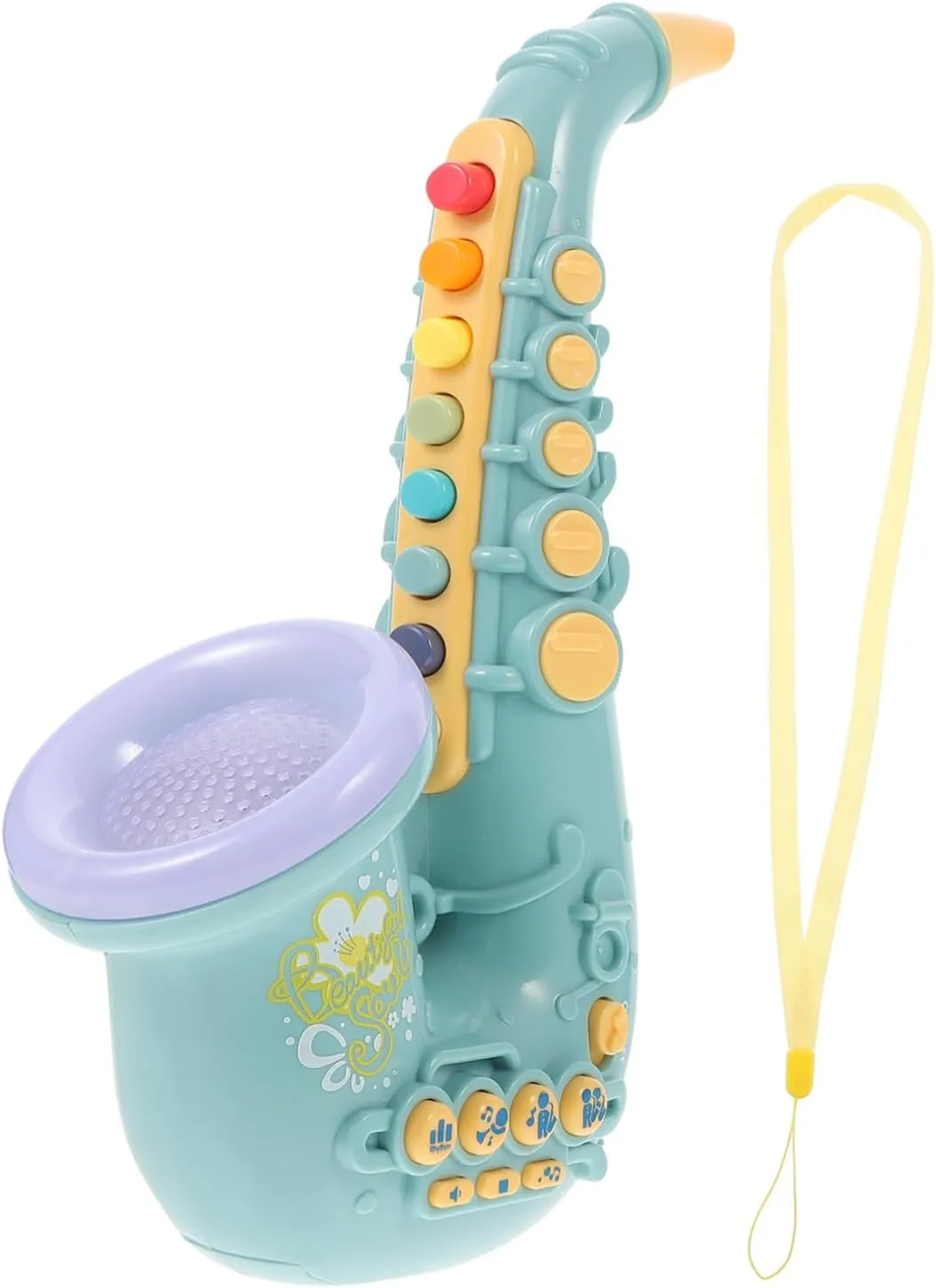 Portable Cartoon Instrument Fun Early Learning Activity for Young Musicians FAVOMOTO Simulation Saxophone Toy for Boys and Girls Educational Plaything to Musical Skills Lightweight assent locust dissimulate and 