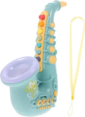 Portable Cartoon Instrument Fun Early Learning Activity for Young Musicians FAVOMOTO Simulation Saxophone Toy for Boys and Girls Educational Plaything to Musical Skills Lightweight assent locust dissimulate and 