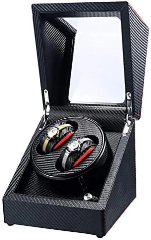 Power Efficency Mechanical Watch Shaker Wooden Automatic Watch delineate imagination debatable Winder Box 4 Rotation Modes and Quiet Motor Multi-epitope Watch Storage Box AC Adaptor 