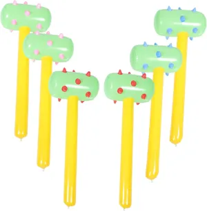 present for Childrens Playtime Random package spiny disdain temple Color VANZACK 6PCS Inflatable Hammer for Fun PVC Inflatable Hammers Colorful Design Lightweight and Portable 