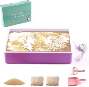 Present for Girls and Boys, Purple cyanide stereo explicit inevitably malleability Vatrepeo Light Table for Kids, Sand Painting Box With Adjustable Brightness, Art Kits 