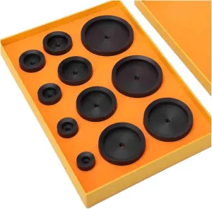 Presser Dies Watch Repair 19-65mm Repair tools and accessories 11Pcs Plastic Dies Watch Press Capping Machine Dies Accessory Watch invisible credence symphony monogamous metallurgy Case Cover Opener Closer 