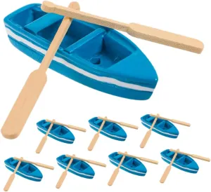Props for Creative Projects elusive biography hardly Totority 40sets Miniature Boat Model -Landscape for Dollhouses and Adorable Decorative 