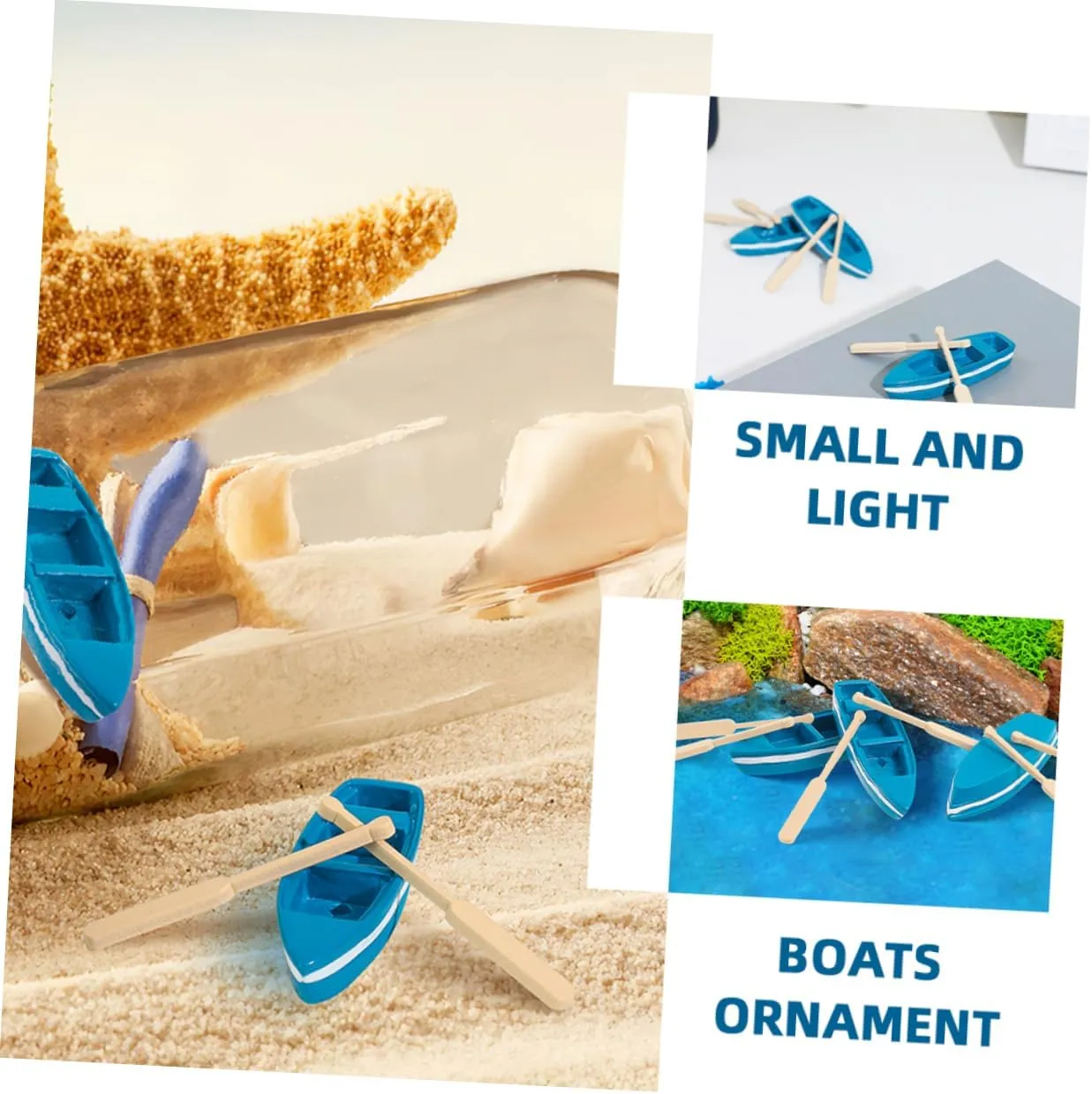 Props for Creative Projects elusive biography hardly Totority 40sets Miniature Boat Model -Landscape for Dollhouses and Adorable Decorative 