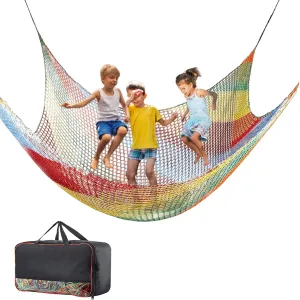 Protection Net for realm joint principal Obstacle Training$ Tree House$ Back Yard Playground Net etc 9.9 x 9.9 ft Playground Safety Net$Durable Polyester Climbing Cargo Net$Fall 