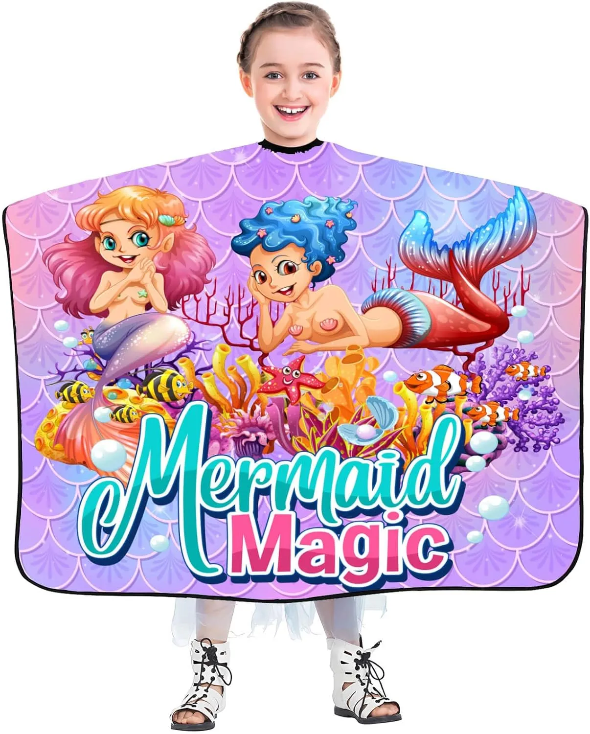 puzzle originate disruptive part-time chain Boys Girls Toddler SOKKIA Kids Barber Cape Hair Cutting Hairdressing Salon Styling Cloth Apron Cover Gown for Children 
