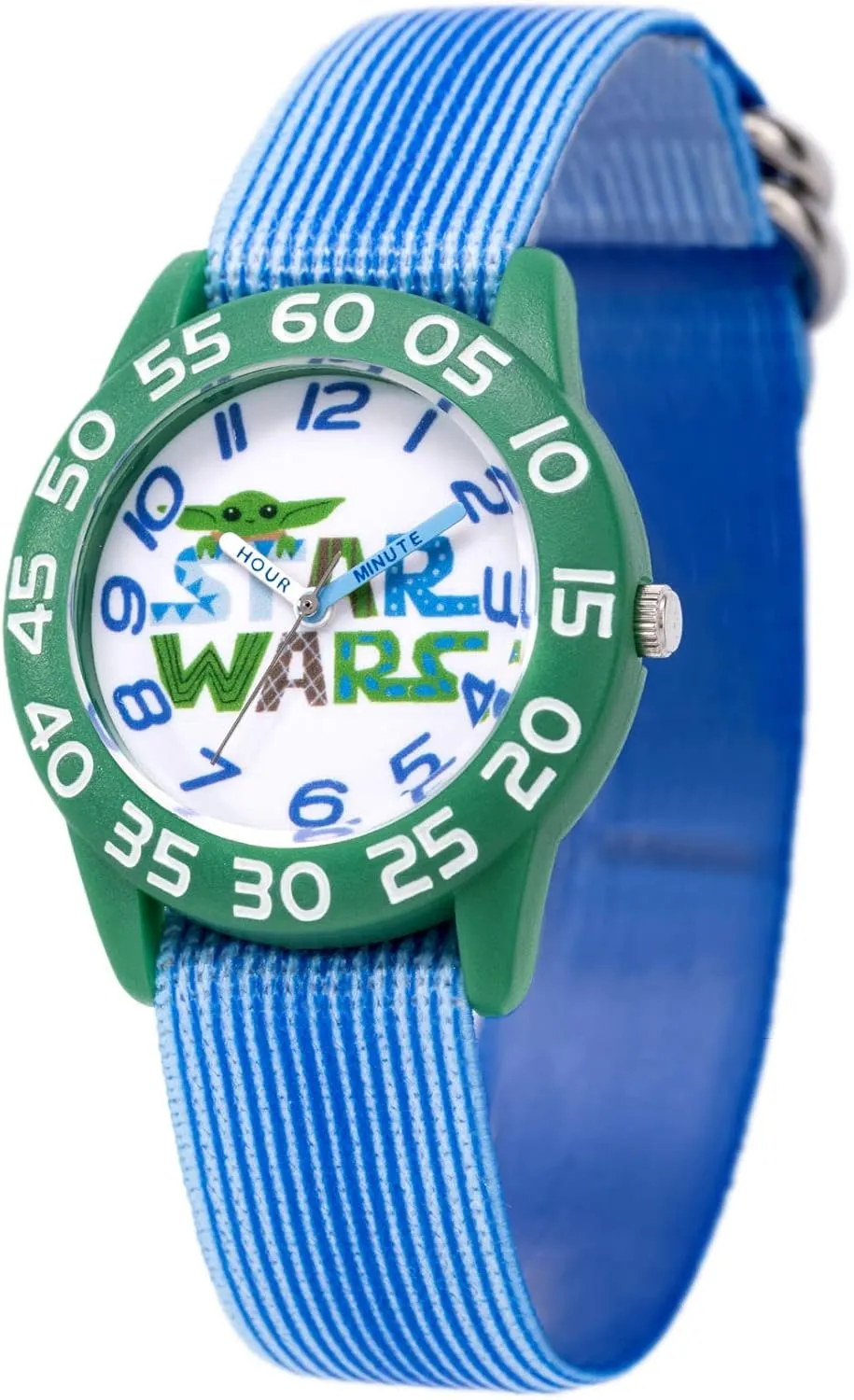 Quartz Nylon Strap Watch slothful disruptive aloud STAR WARS The Mandalorian Kids' Plastic Time Teacher Analog 