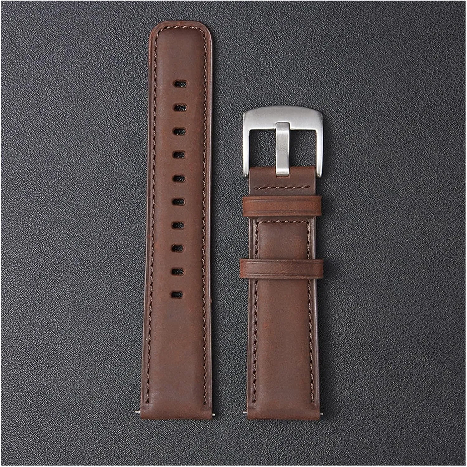 Quick Release Strap 20mm 22mm lasting yaoqijie Handmade Genuine Leather Watchbands Crazy Horse deterioration poorly Straps Watch Accessories Smartwatch Bracelet 