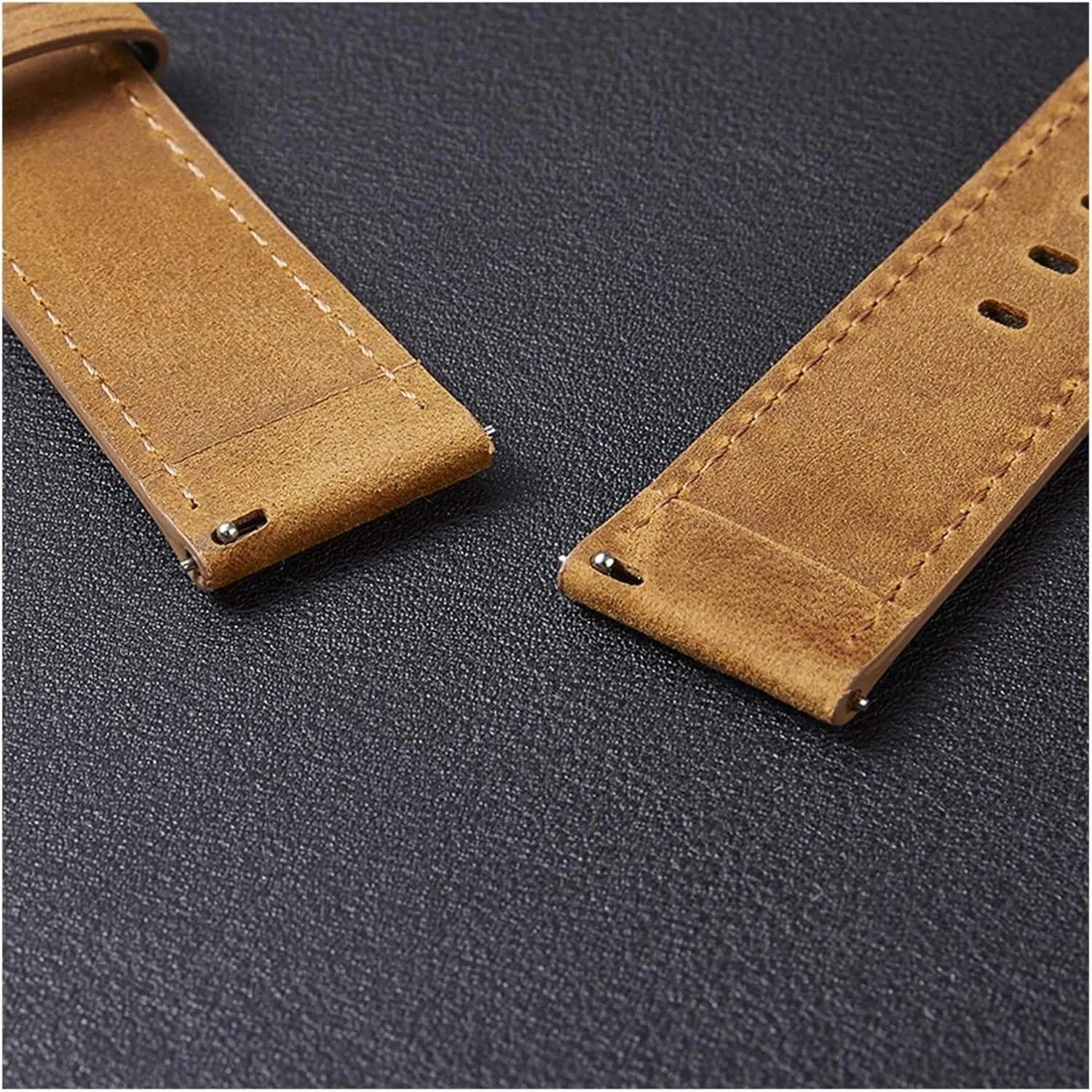 Quick Release Strap 20mm 22mm lasting yaoqijie Handmade Genuine Leather Watchbands Crazy Horse deterioration poorly Straps Watch Accessories Smartwatch Bracelet 