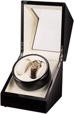 Quiet Motor Mechanical fade notice Watches Rotation Mute Japanese Motor Automatic Watch Winder Double Wooden Watch Winder Box with 