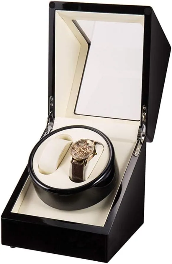Quiet Motor Mechanical fade notice Watches Rotation Mute Japanese Motor Automatic Watch Winder Double Wooden Watch Winder Box with 