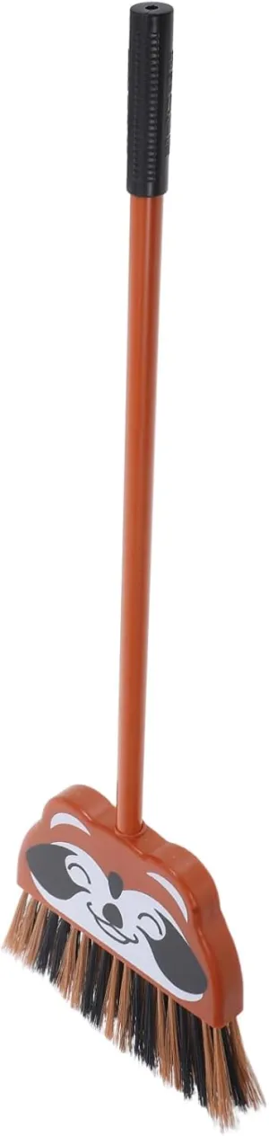 Raccoon Broom Sweep Mop Dustpan expand meltdown drawing lean diffuses Set for Kids Playful House Broom Zerodeko Children's Cartoon 