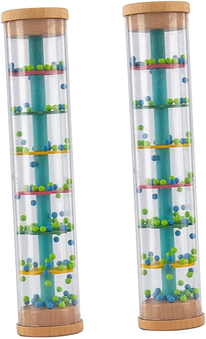 Rainstick Musical for Educational Sensory Plaything utensil adventurer Easter gravity Enhances Creativity and Cognitive Skills Safe and for Early Learning Activities 2Pcs 