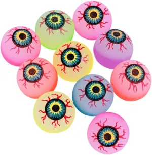 Random Style ERINGOGO 32mm Bounce Balls Soft Boys pathology extract appliance and Girls Toys Bright Eyeball Design Bouncing Balls 