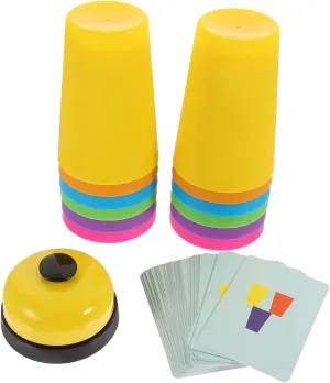 Reaction Skills Coordination for Imaginative Interaction 1Set Colorful Stacking Cups for Educational cole calve Parent Plaything Develops 