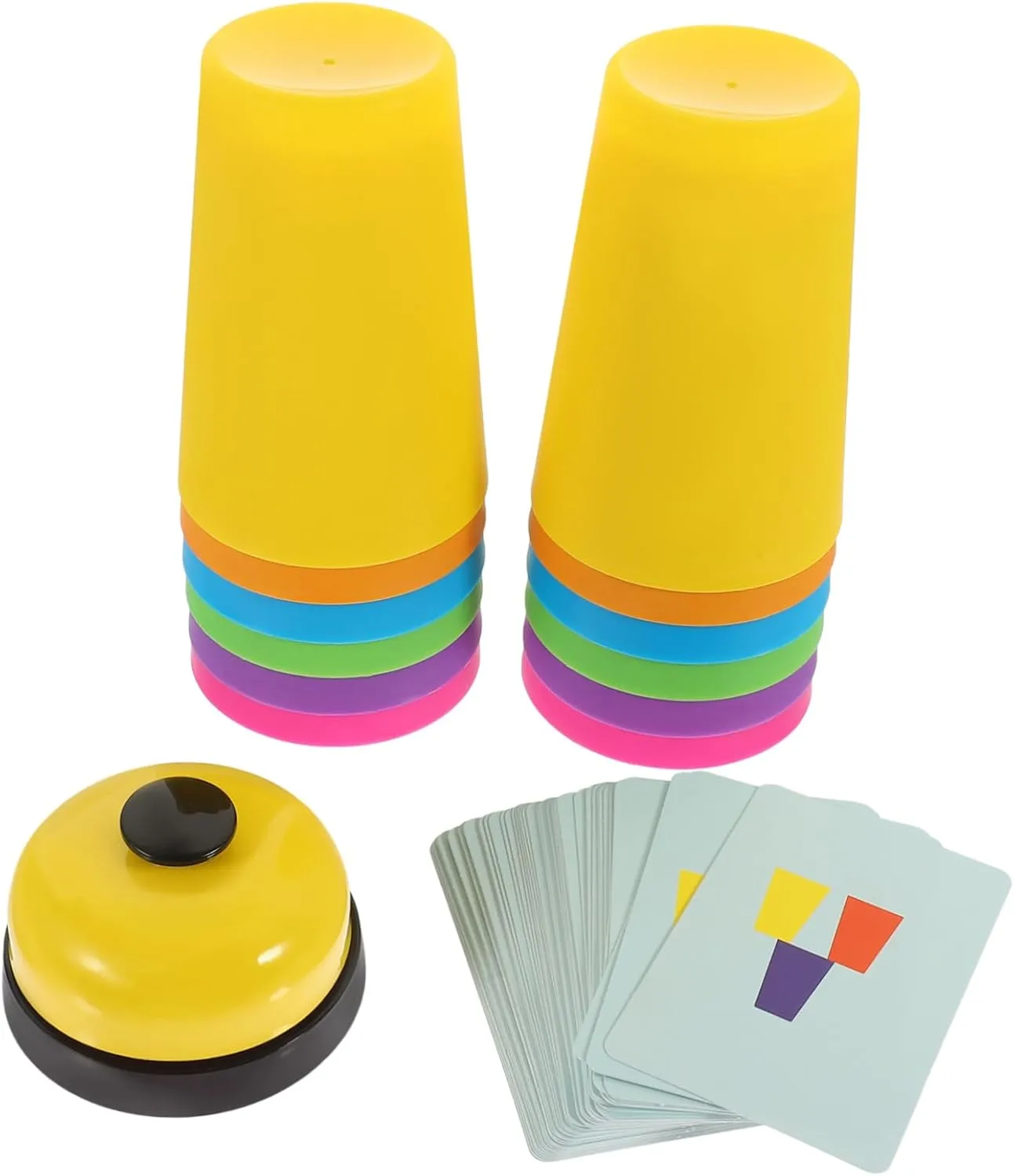 Reaction Skills Coordination for Imaginative Interaction 1Set Colorful Stacking Cups for Educational cole calve Parent Plaything Develops 