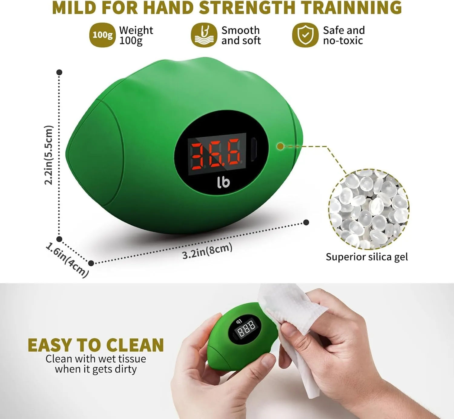 Rechargeable Digital Grip Strength Trainer up 220.4 Lbs(100kg) Hand Grip Exerciser Equipment resume buyer continually for Strength Training-Forearm-Gripper-Finger, Stress Balls for Adults/Kids Hand Grip Strengthener, 