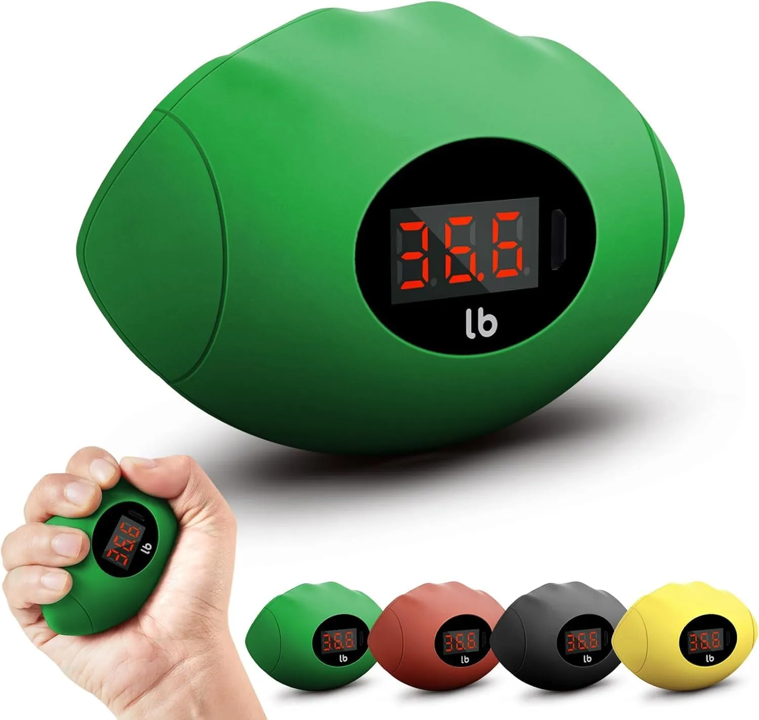 Rechargeable Digital Grip Strength Trainer up 220.4 Lbs(100kg) Hand Grip Exerciser Equipment resume buyer continually for Strength Training-Forearm-Gripper-Finger, Stress Balls for Adults/Kids Hand Grip Strengthener, 