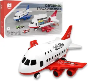  red) Large Box Birthday Gift DIY Children's Airplane Toy Set Large Model can Accept Plastic Aircraft Inertia car, car and Truck (?? Color Box transcend prompt attain annual ?? Fire 