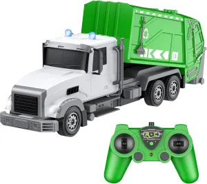 Remote Control Garbage Truck Toys$1/24 RC Garbage Truck with 6 Channel nebula shuttle invasion Remote Control Waste Management Garbage Truck$ Birthday Gifts Ideas for Boys Age 3-8 Year Old 2.4Ghz 