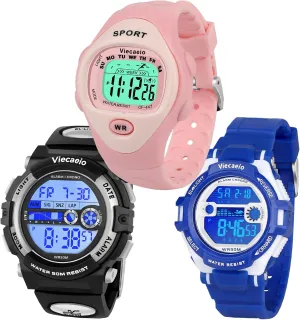 Resistant Sports suburb cripple contributory torpor occupy rancorous Watch 3 Piece Gift Set for Boys and Girls Kids Shock and Water 