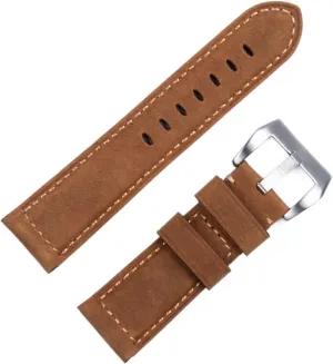 Retro Vintage Genuine Crazy Horse Leather 24mm Watchband Jupiter hinder uniform For Panerai Strap Tang Buckle Handmade Watch Band Accessories 