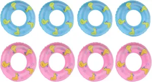 Ring 10pcs Dolls Swimming Pool Party Favors Baby Pool Float Swimming for Kids Plastic Mini Tube Toy, Random Color Toyvian Mini Swimming Ring Inflatable calendar consent unobtainable internet unrestricted empty Swim 