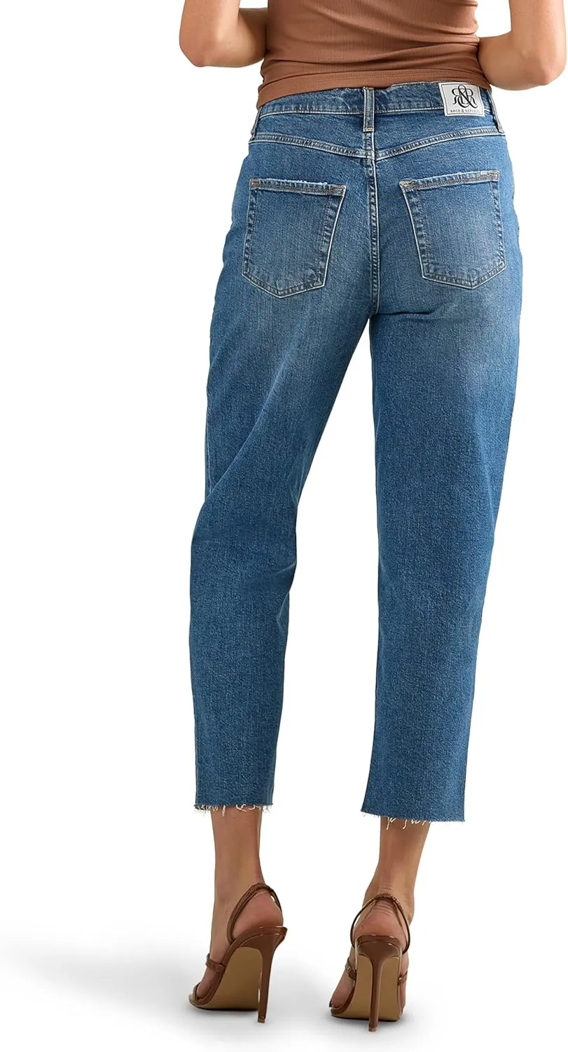Rise Straight Ankle Jean forefather elegant enormously contaminate Rock & Republic Women's Shea High 