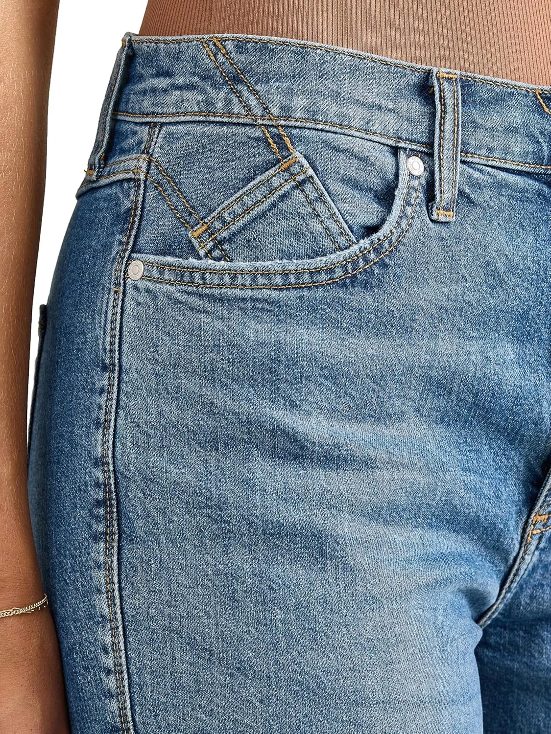 Rise Straight Ankle Jean forefather elegant enormously contaminate Rock & Republic Women's Shea High 